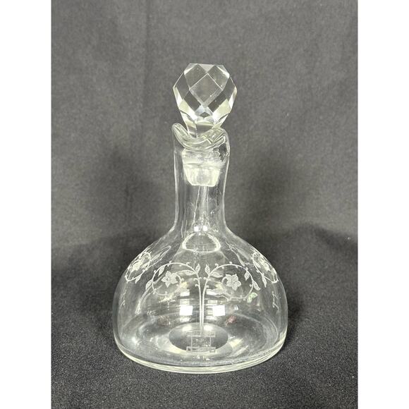 Fostoria Antique 1920's Etch 212 Crystal Cruet-Extremely Rare Find! - Picture 2 of 9